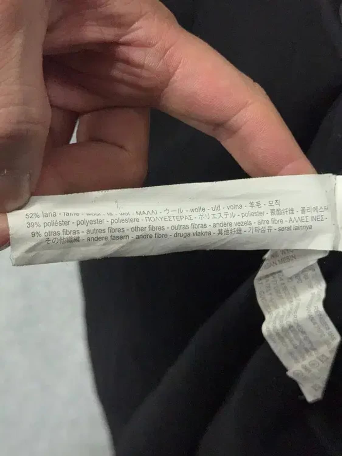 자라 블랙 버튼 울 롱코트 L 상품이미지8