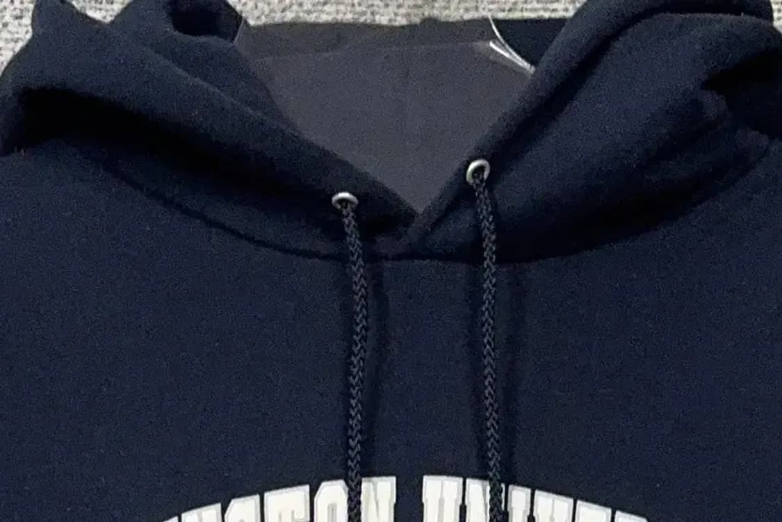 챔피온 프린팅 네이비 후드티 S 상품이미지5