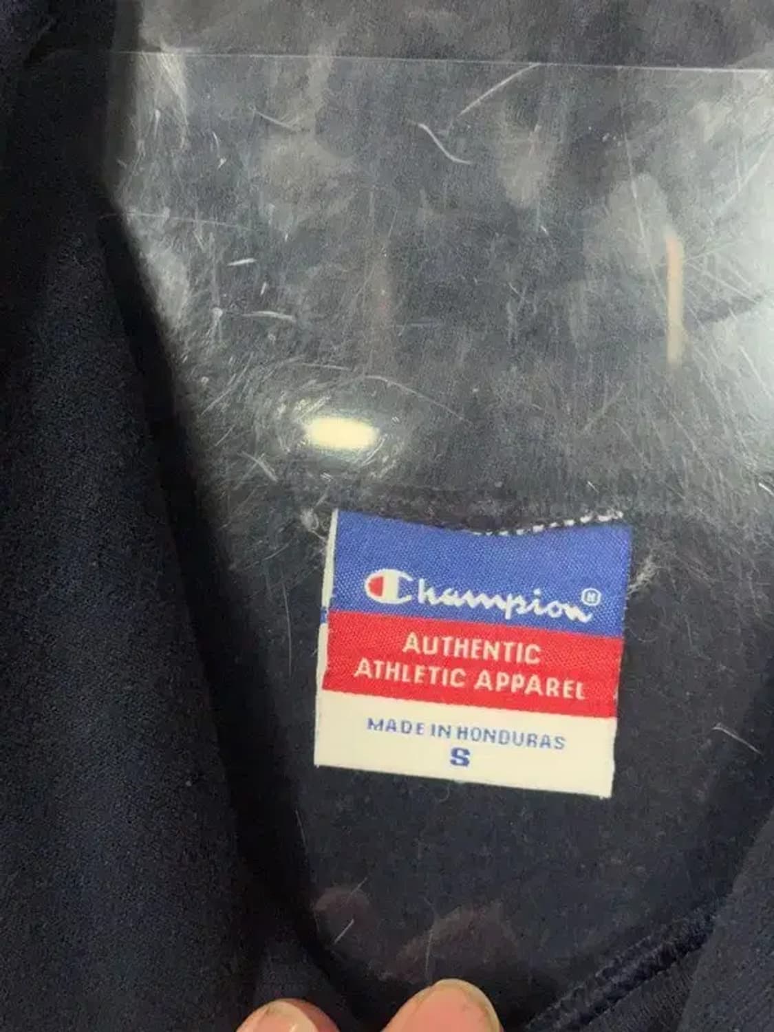 챔피온 프린팅 네이비 후드티 S 상품이미지6