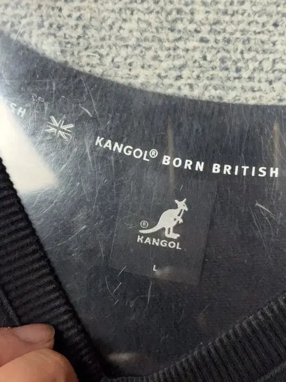 캉골 프린팅 블랙 맨투맨 L 상품이미지7