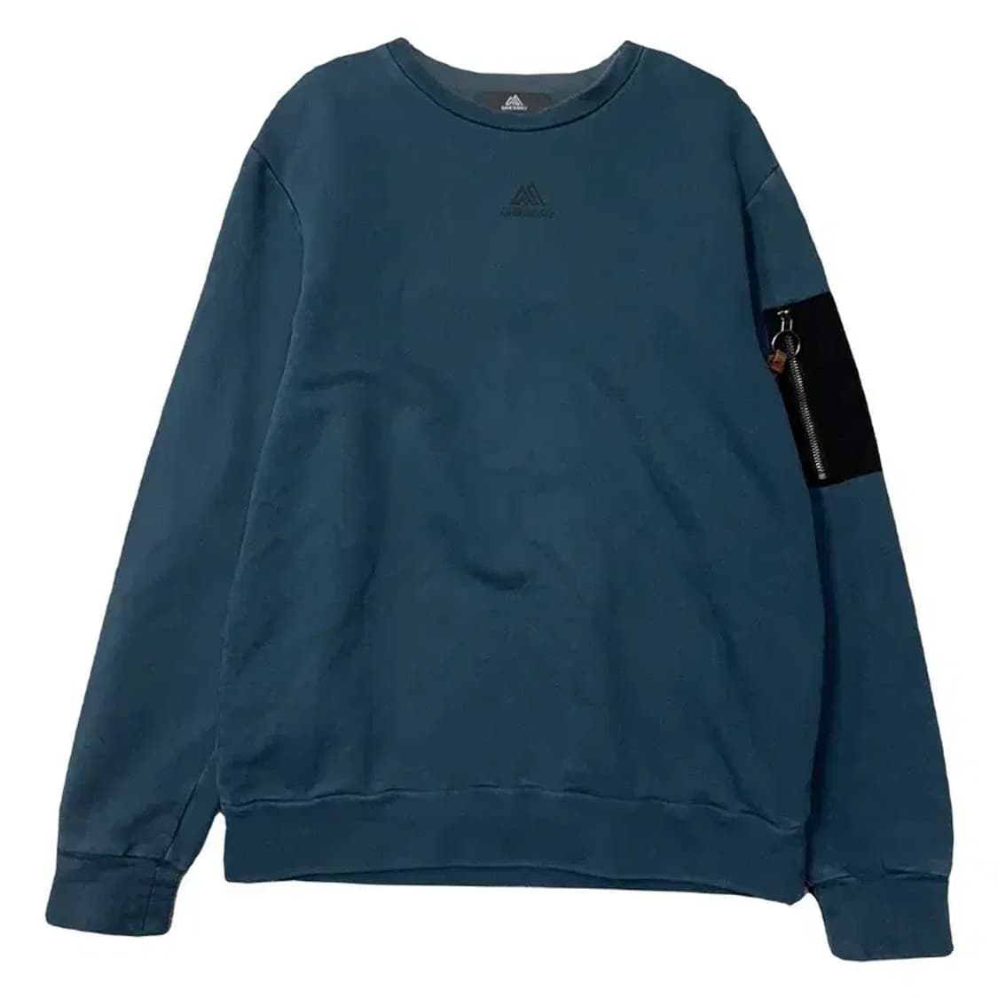 그레고리 프린팅 블루 맨투맨 M 상품이미지1