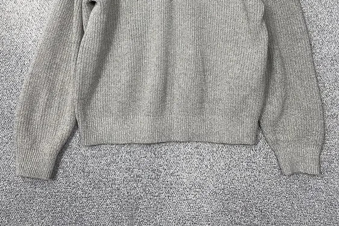 키뮤어 라이트 그레이 반집업 아크릴 니트 M 상품이미지4