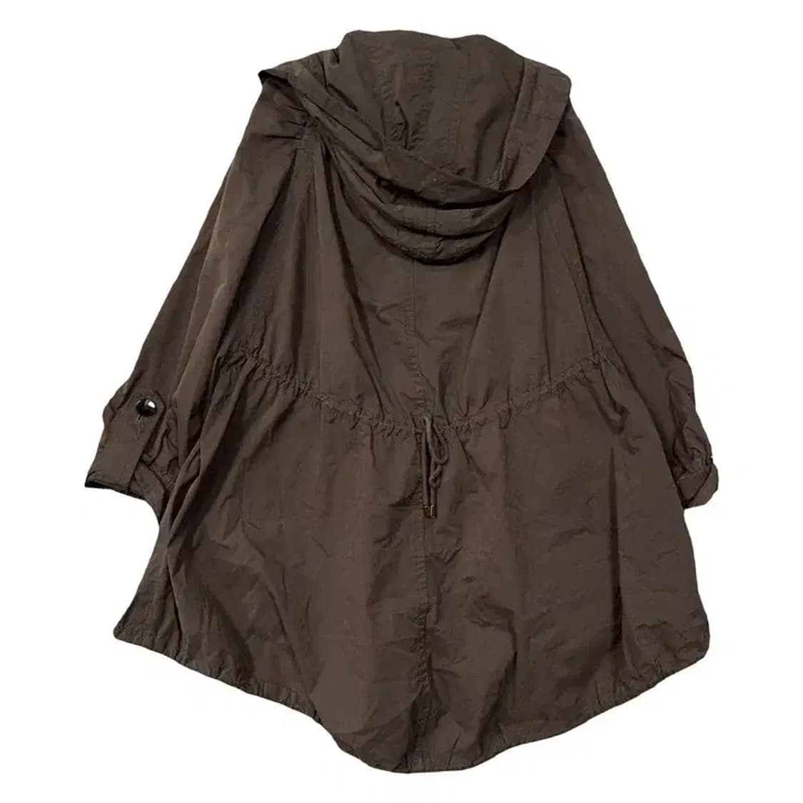 지고트 브라운 빈티지 나일론 후드 코트 FREE 상품이미지2