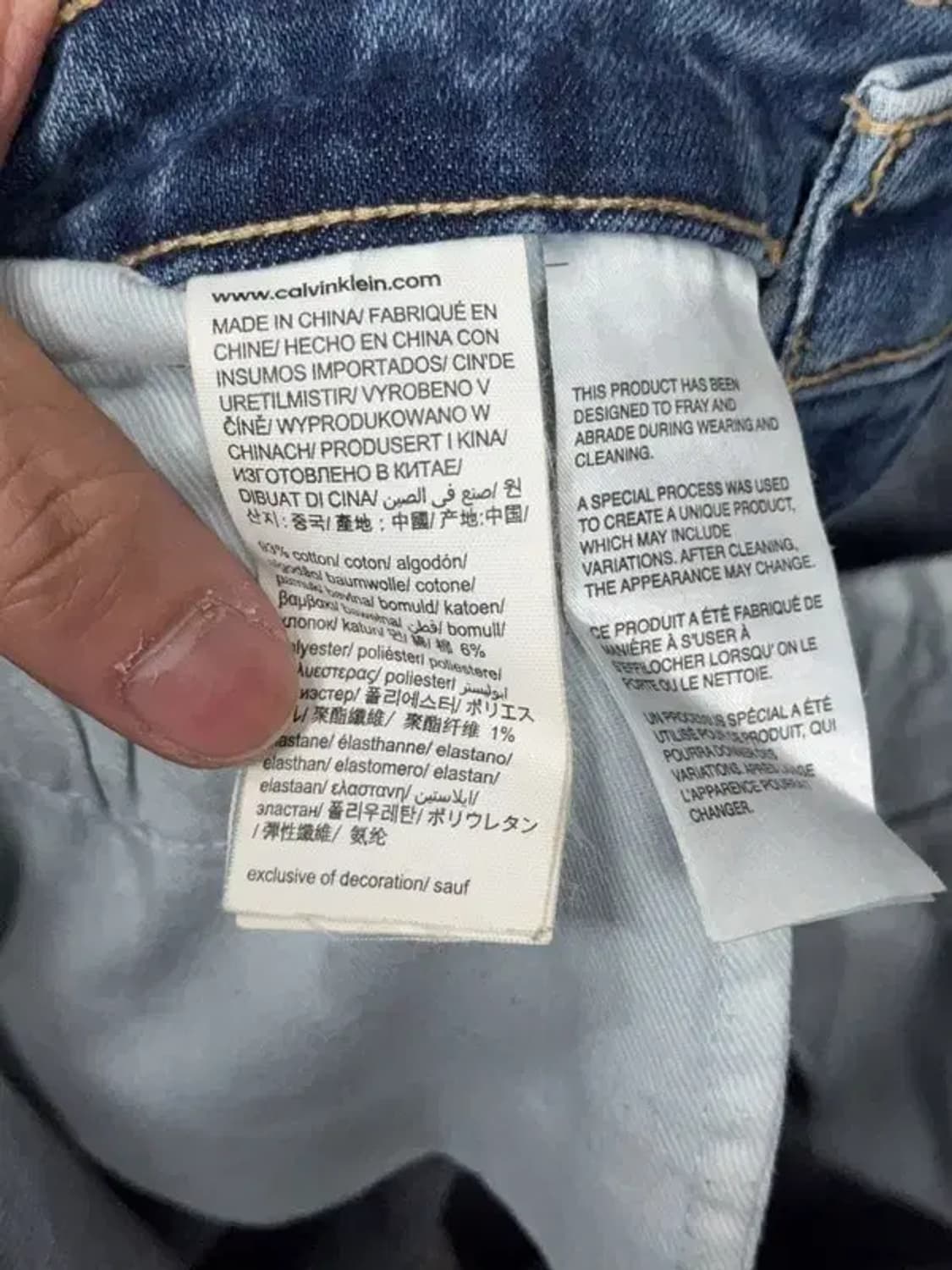 캘빈클라인 여성 연청 캐주얼 청바지 W28 상품이미지9