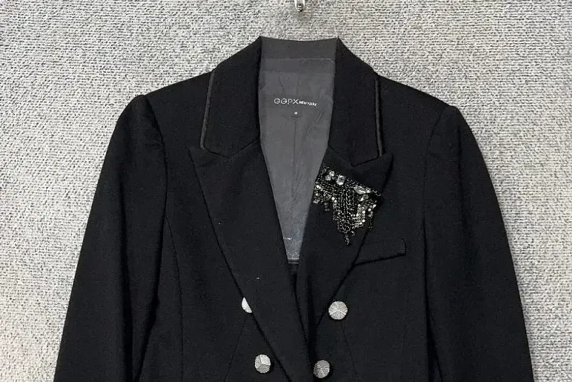 GGPX 블랙 여성 정장 클래식 블레이저 M 상품이미지3