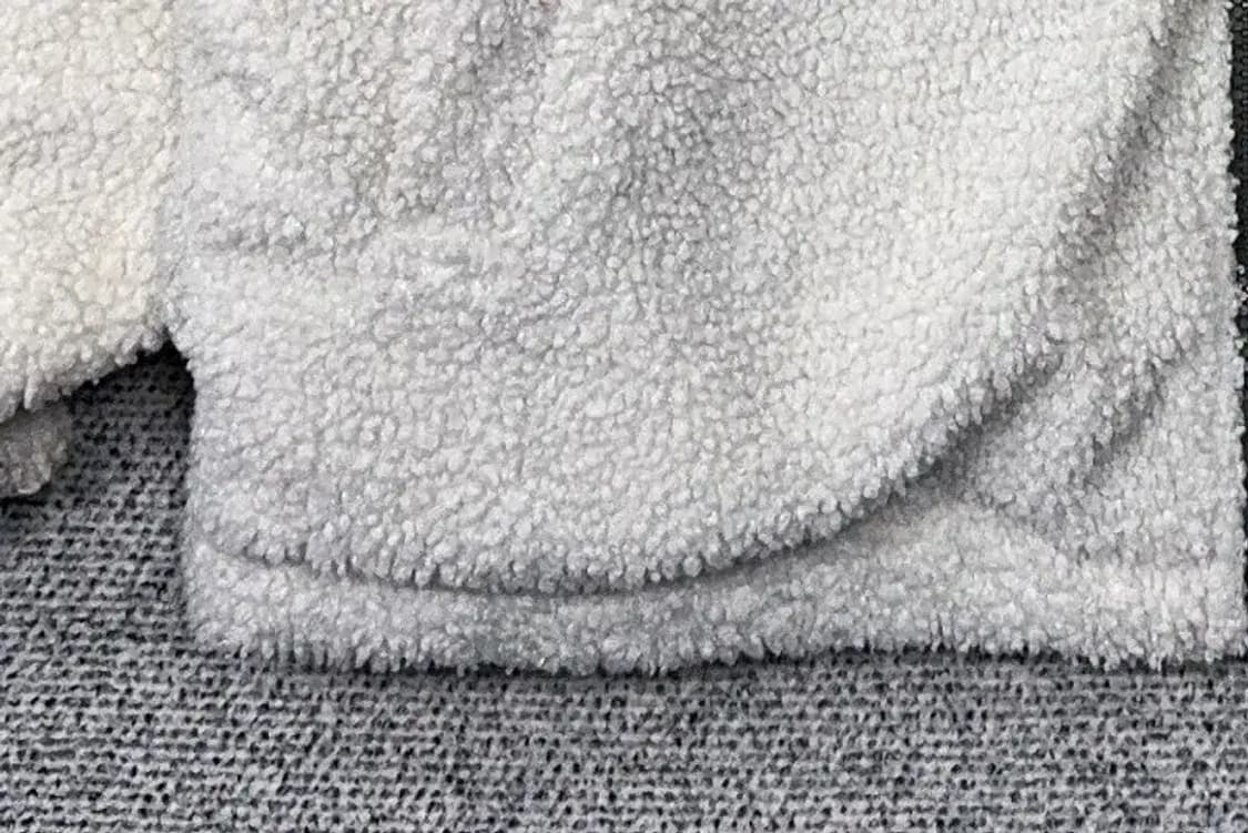 후아유 양면 그린 화이트 뽀글이 점퍼 Small 상품이미지7