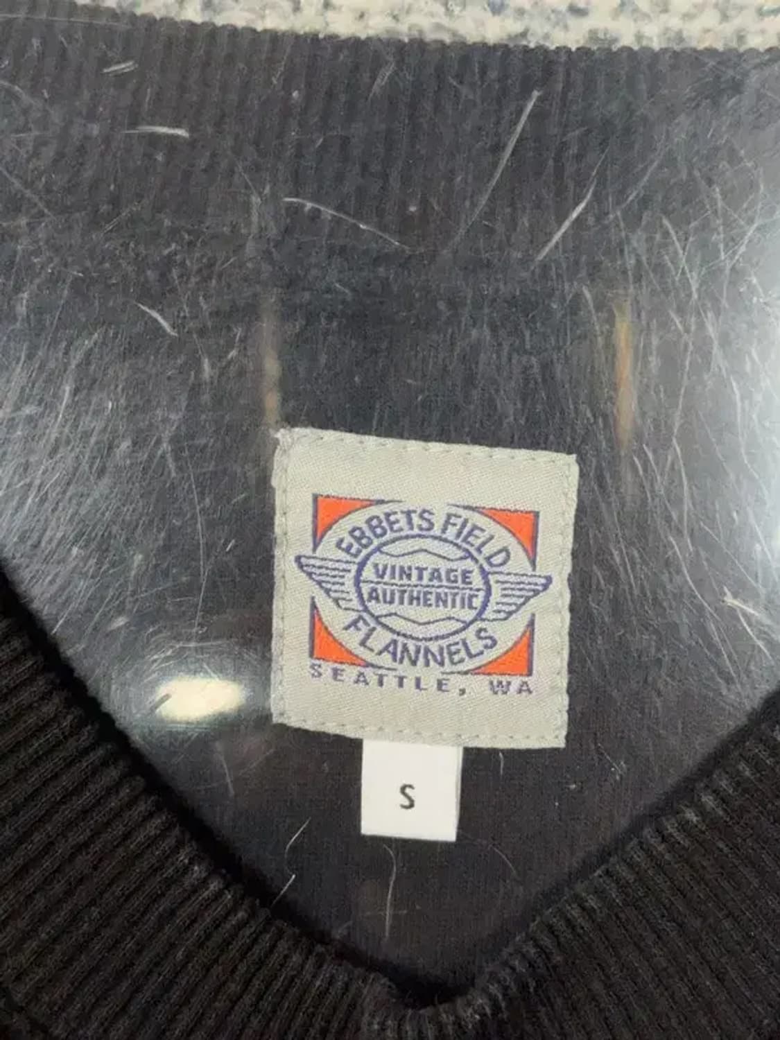 이벳필드 프린팅 블랙 맨투맨 S 상품이미지6