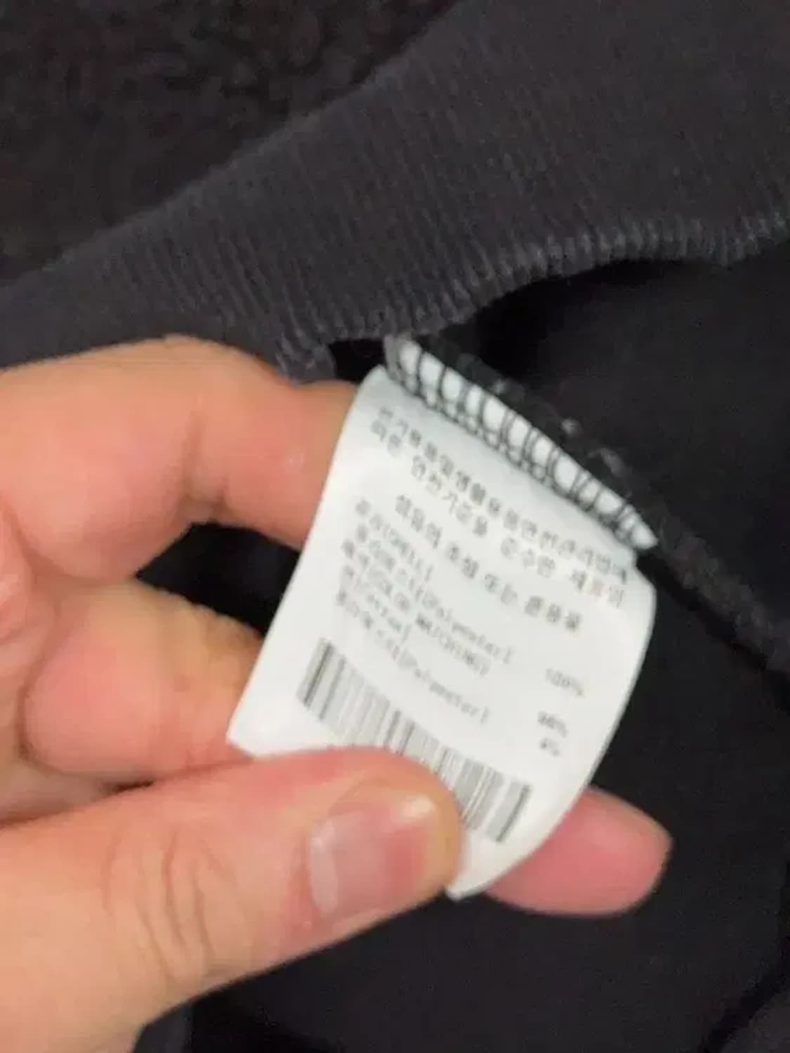 이벳필드 프린팅 블랙 맨투맨 S 상품이미지7