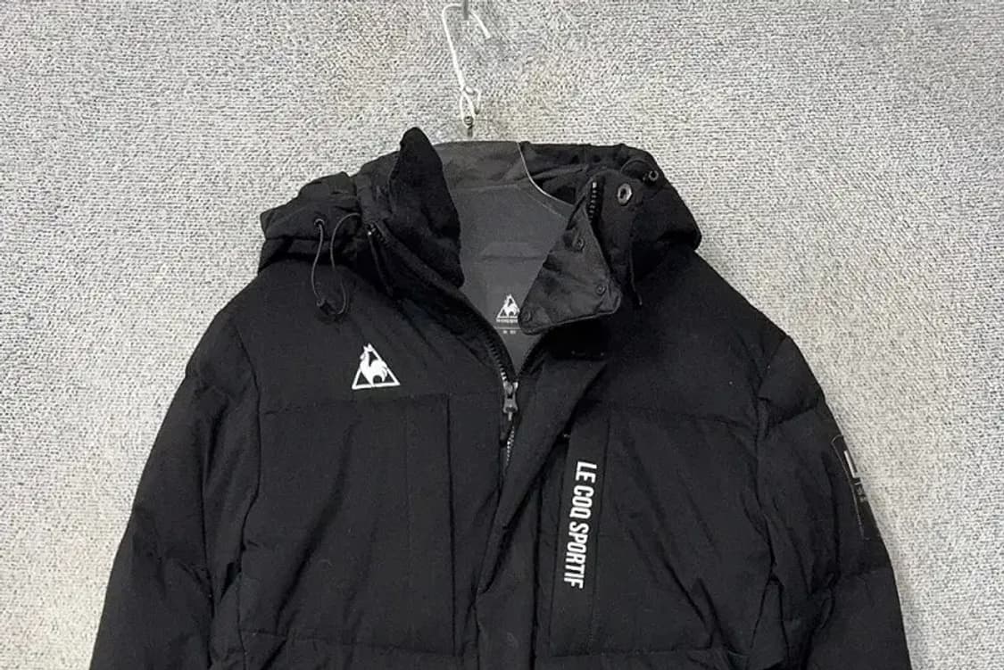 르꼬끄 스포츠 블랙 로고 다운 롱패딩 M 95 상품이미지3