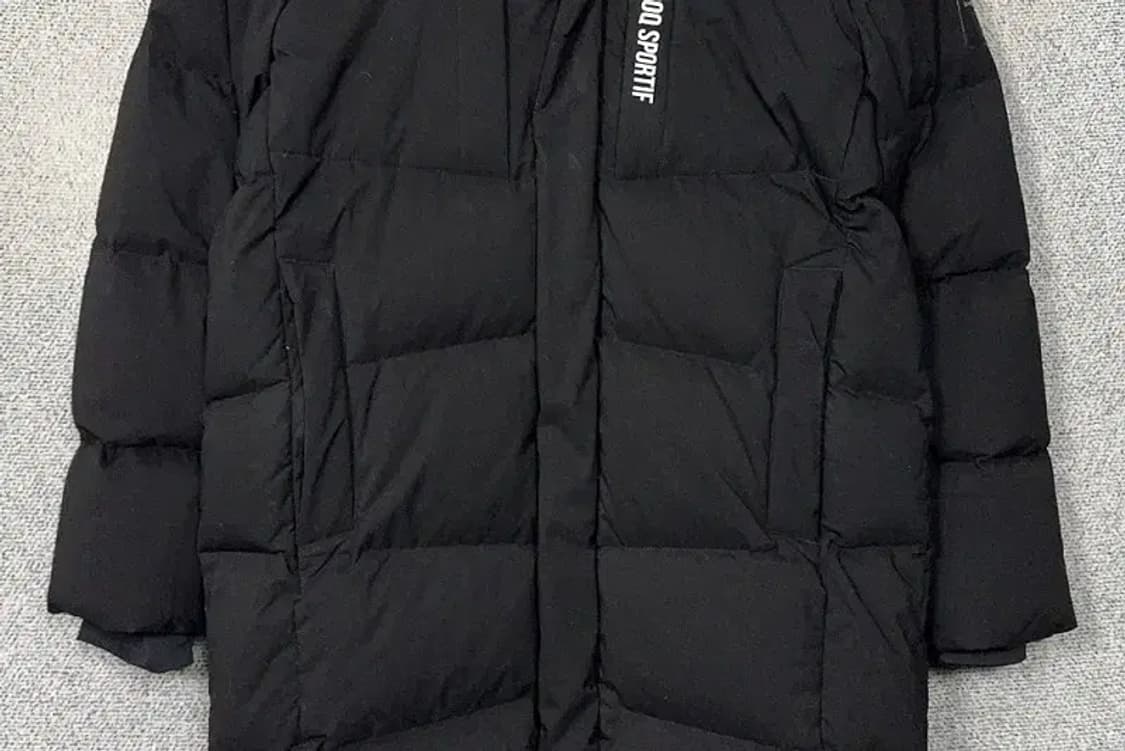 르꼬끄 스포츠 블랙 로고 다운 롱패딩 M 95 상품이미지4