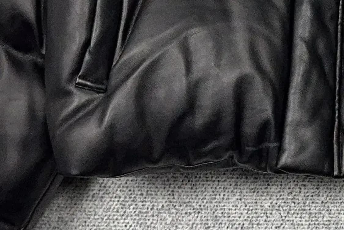 블랙업 블랙 레자 크롭 푸퍼 패딩 F 상품이미지6