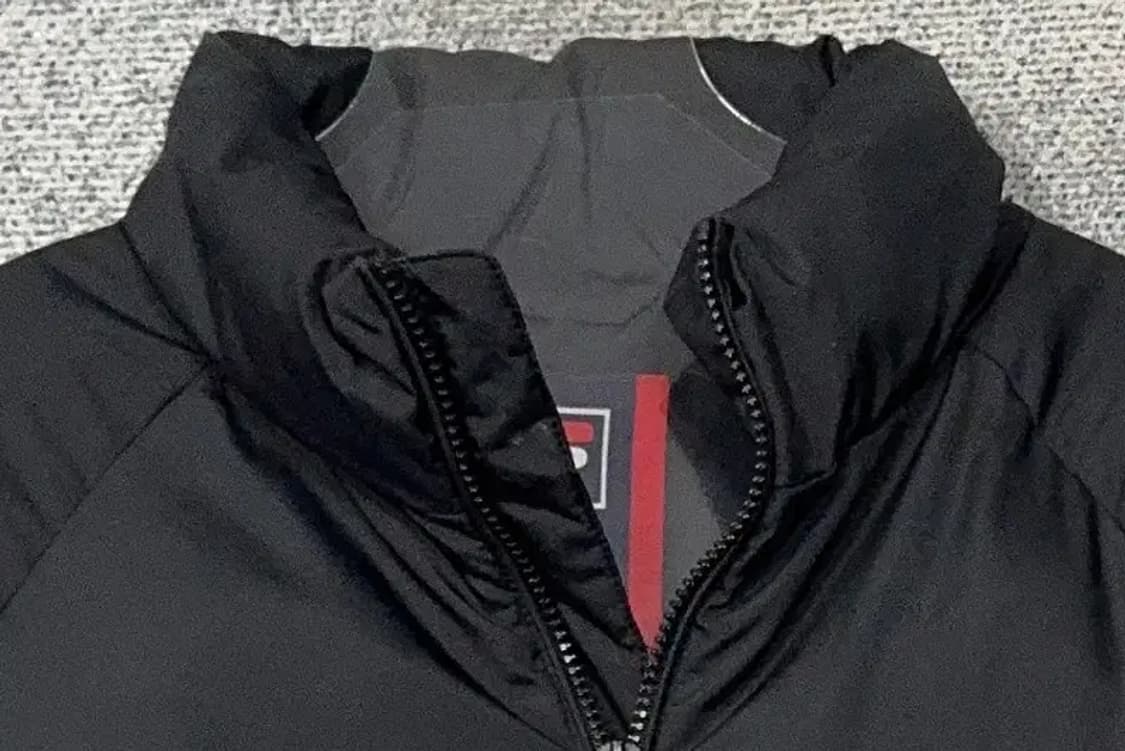 휠라 블랙 로고 푸퍼 패딩 M 상품이미지5