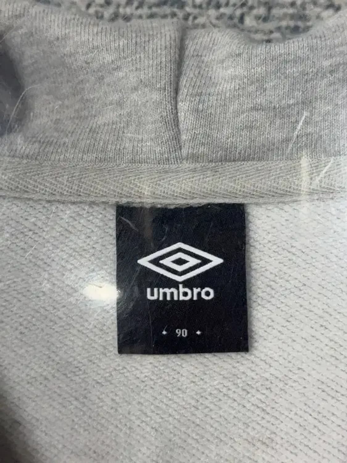 엄브로 라이트 그레이 로고 후드티 90 상품이미지7