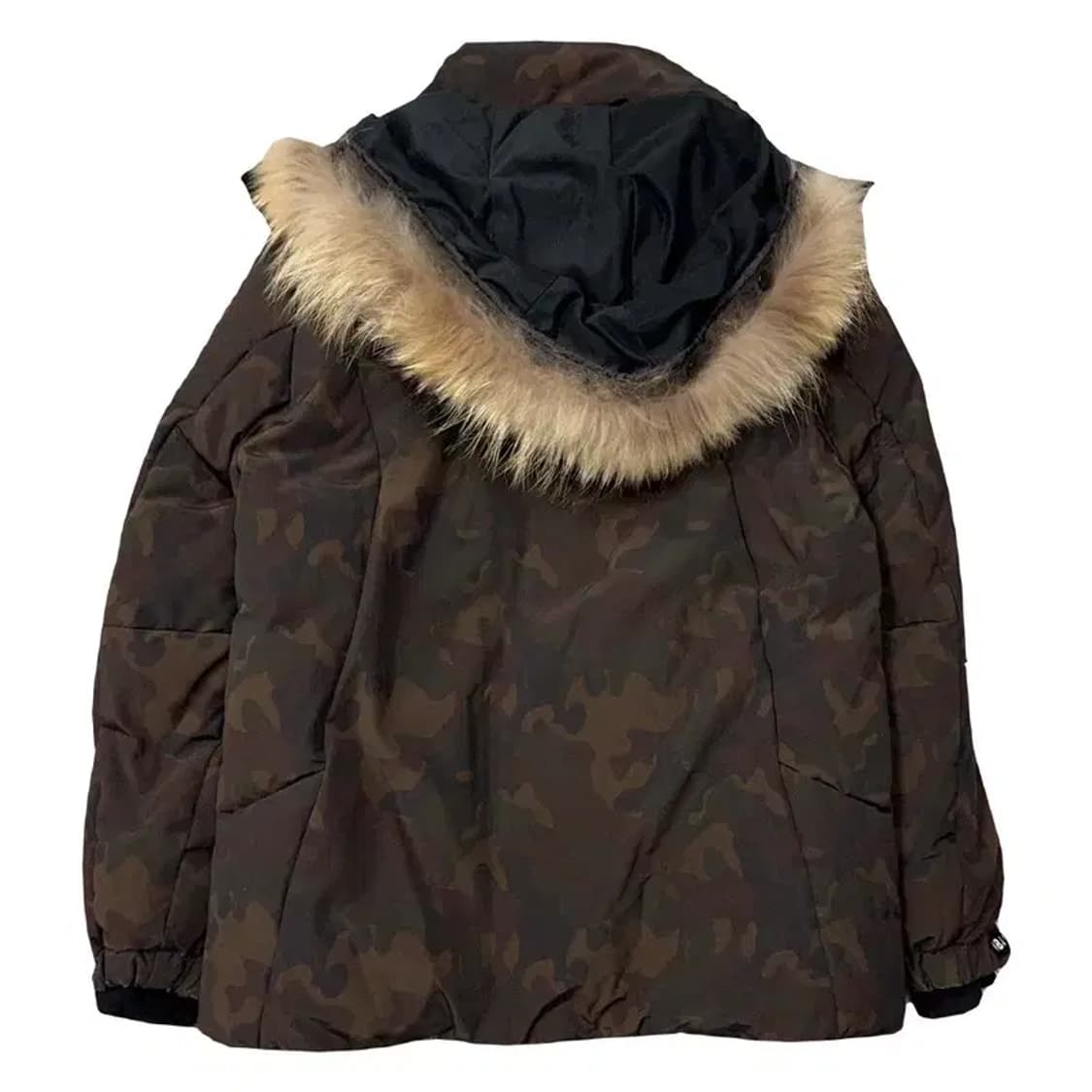 엔비에이 밀리터리 브라운 패치 다운 패딩 L 상품이미지2