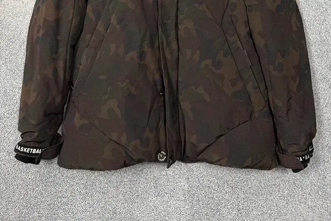 엔비에이 밀리터리 브라운 패치 다운 패딩 L 상품이미지4