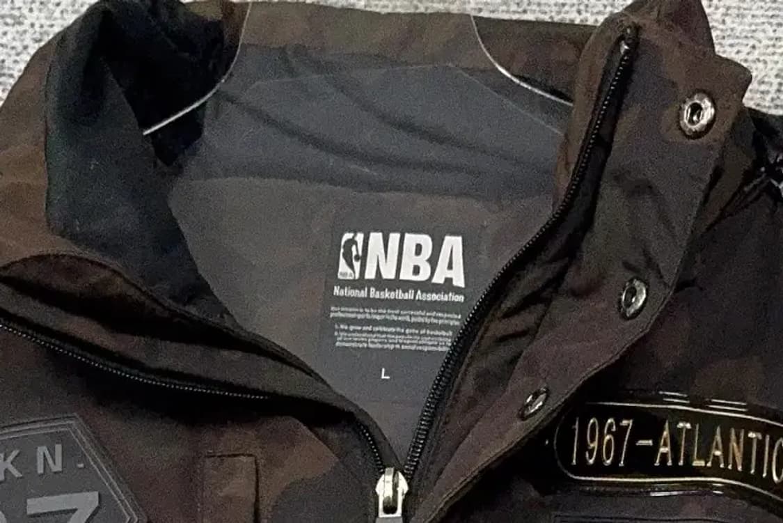 엔비에이 밀리터리 브라운 패치 다운 패딩 L 상품이미지5