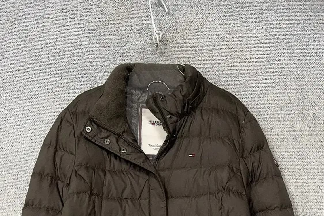 타미힐피거 브라운 로고 다운 롱패딩 M 상품이미지3