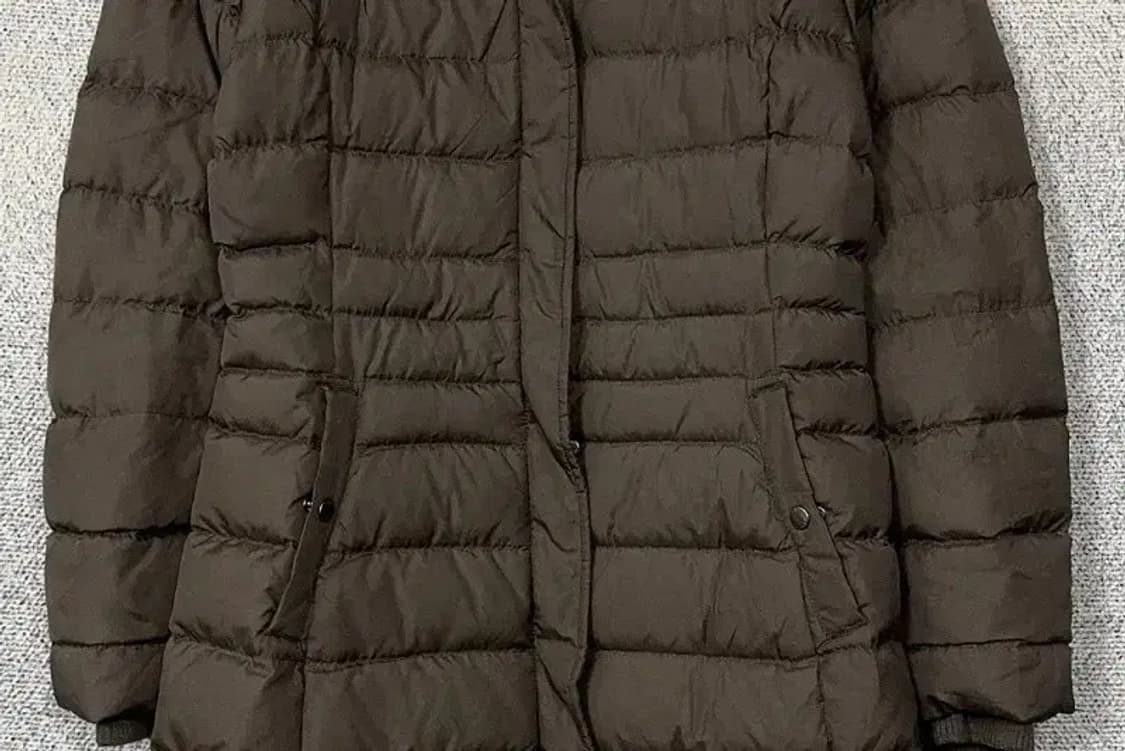 타미힐피거 브라운 로고 다운 롱패딩 M 상품이미지4