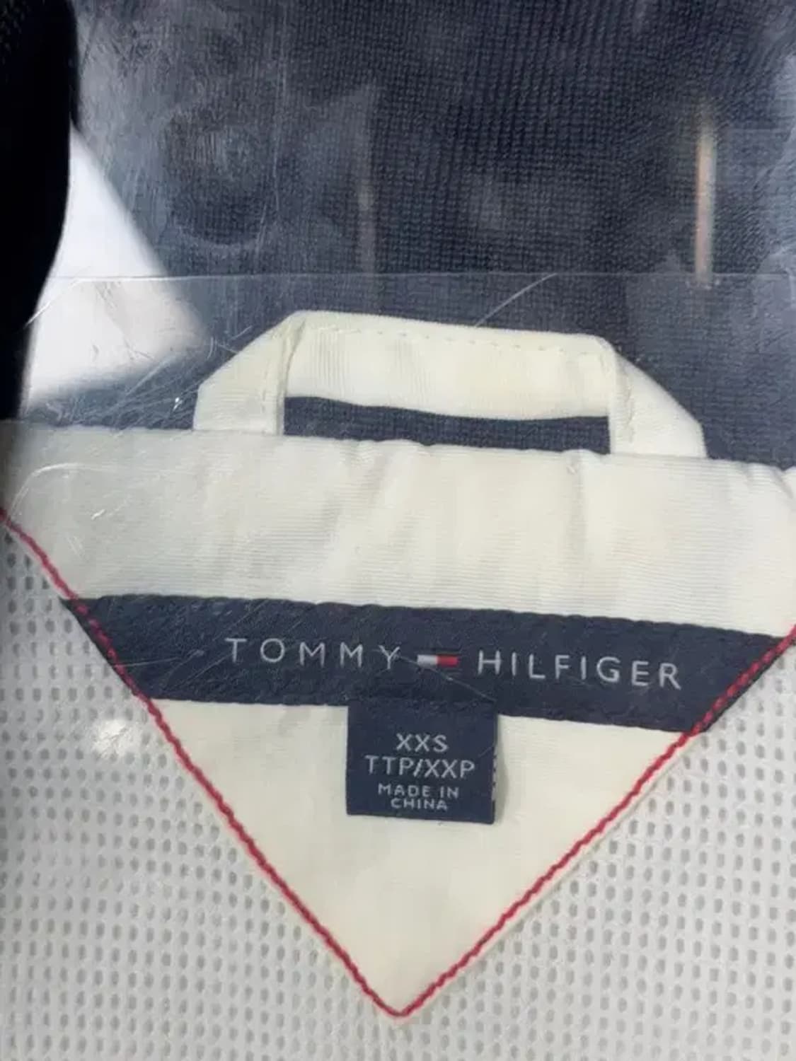 타미힐피거 네이비 로고 바람막이 나일론 자켓 XXS TTP/XXP 상품이미지5