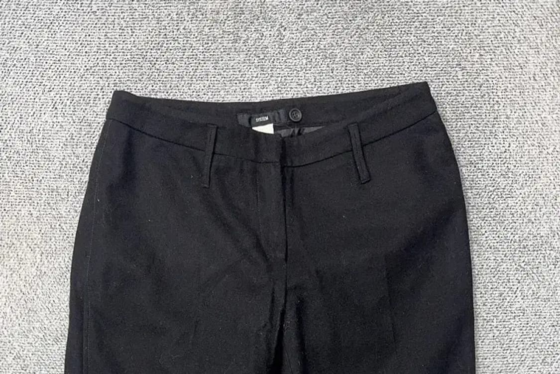 시스템 블랙 한섬 여성 울 슬랙스 67-98 상품이미지3