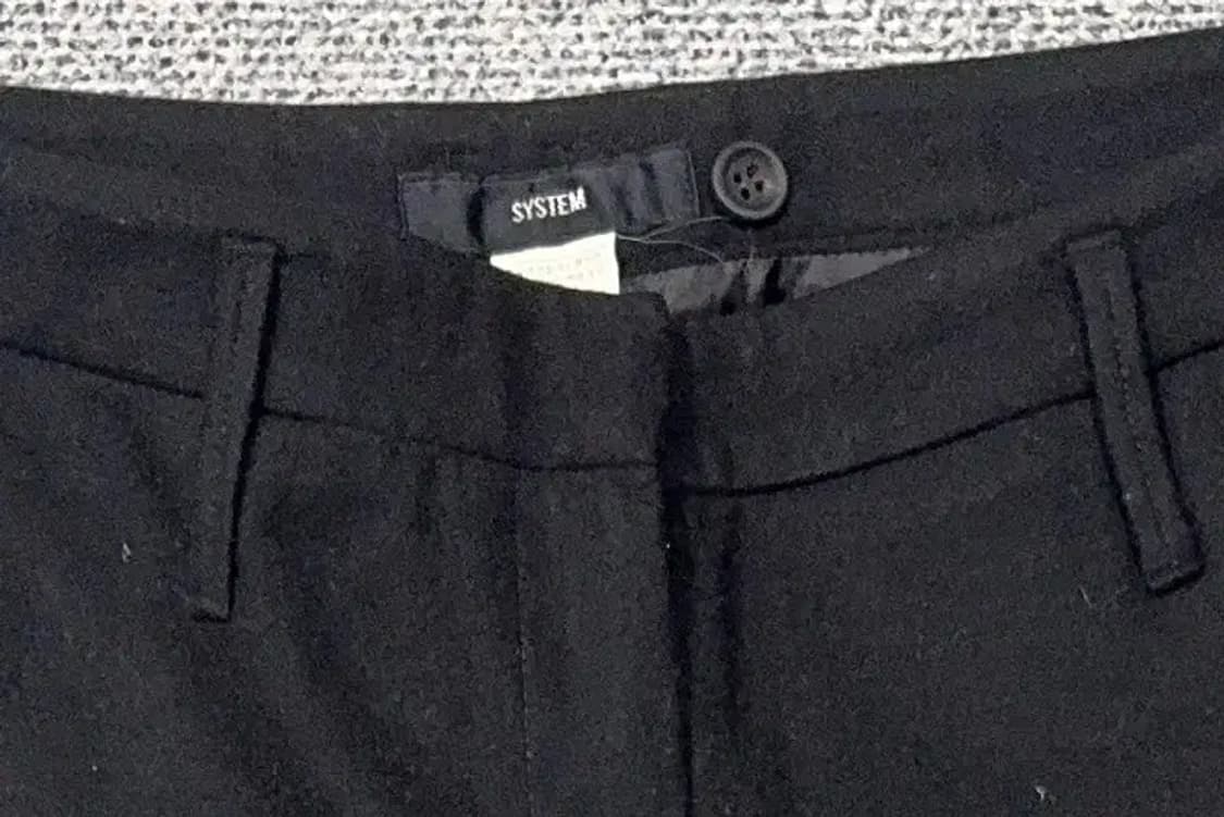 시스템 블랙 한섬 여성 울 슬랙스 67-98 상품이미지6