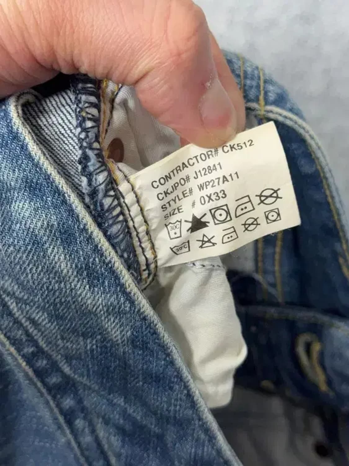 캘빈클라인 Y2K 워싱 부츠컷 청바지 28 상품이미지8