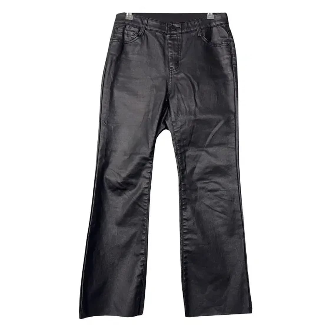 빈티지 유광 블랙 레자 팬츠 L 상품이미지1