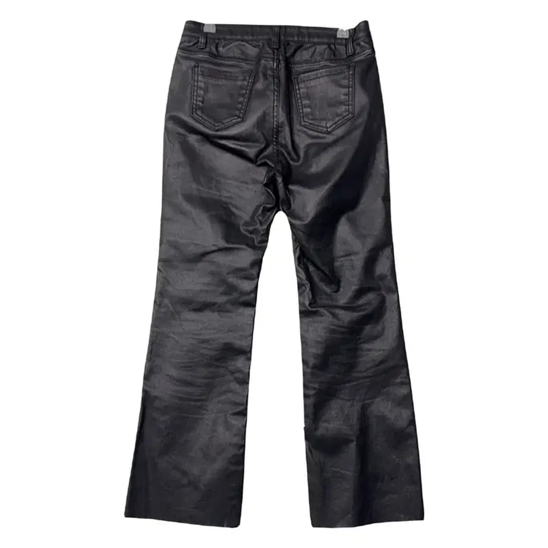 빈티지 유광 블랙 레자 팬츠 L 상품이미지2