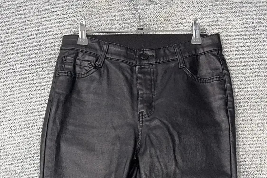 빈티지 유광 블랙 레자 팬츠 L 상품이미지3