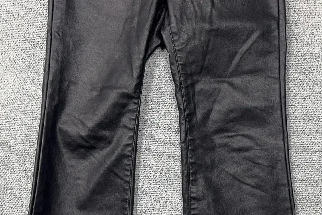 빈티지 유광 블랙 레자 팬츠 L 상품이미지4