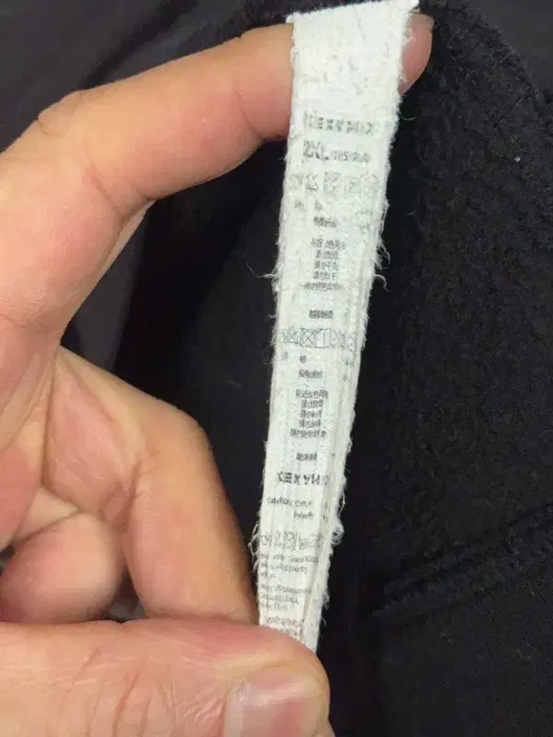 젝시믹스 블랙 코튼 빅사이즈 로고 가디건 2XL/175/96A 상품이미지8