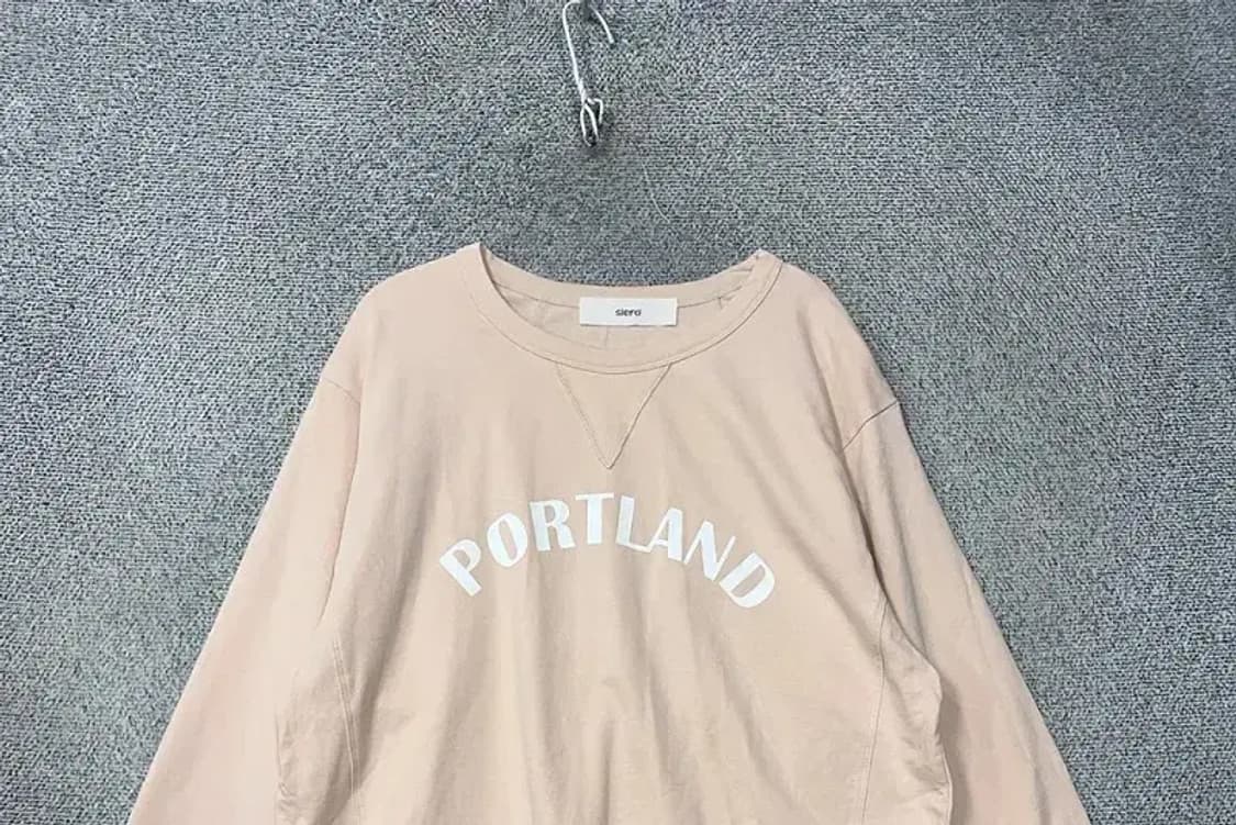 시에로 프린팅 베이지 맨투맨 1(F) 상품이미지3