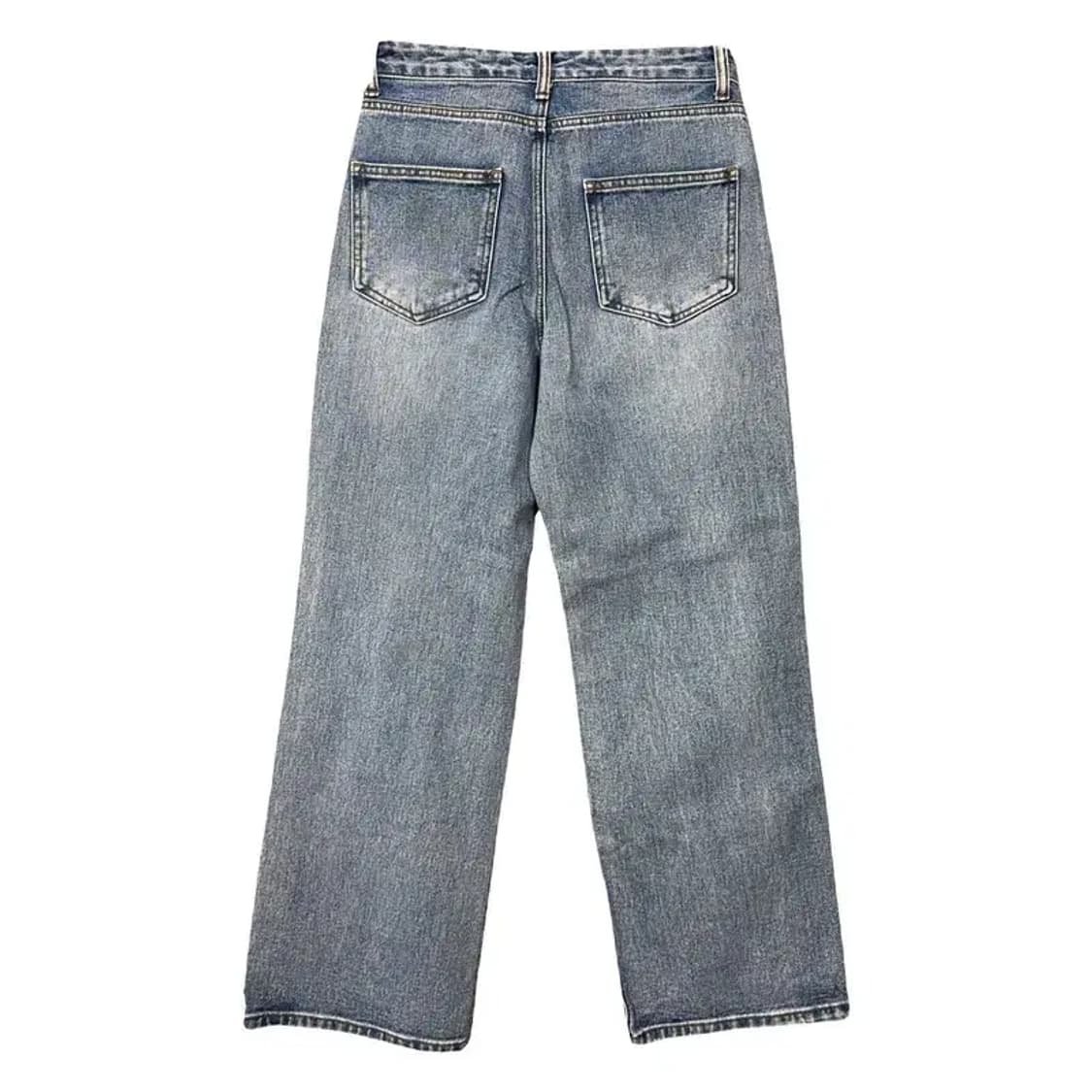 지오다노 연청 워싱 와이드 청바지 66 상품이미지2