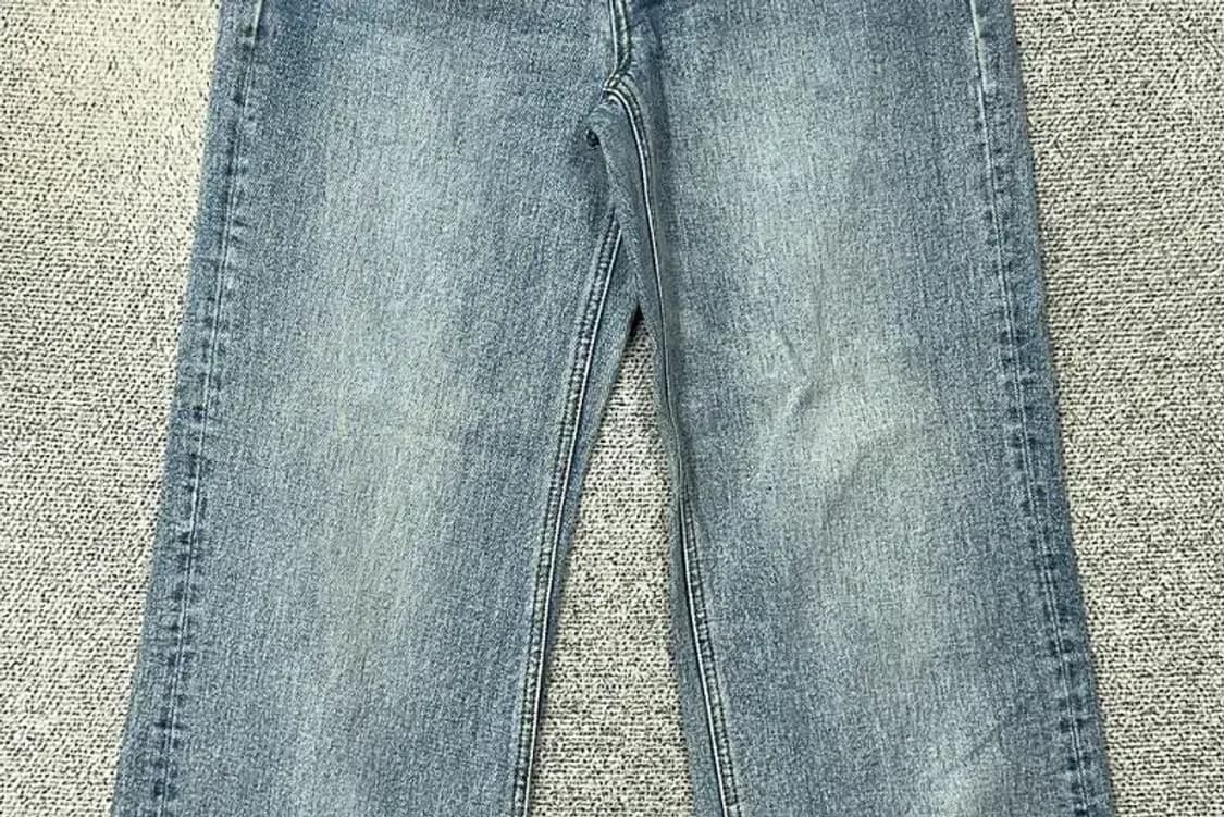 지오다노 연청 워싱 와이드 청바지 66 상품이미지4