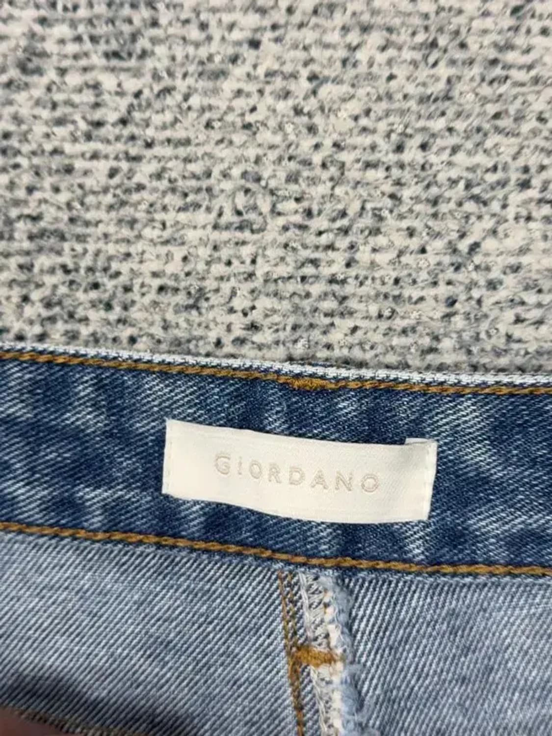 지오다노 연청 워싱 와이드 청바지 66 상품이미지7