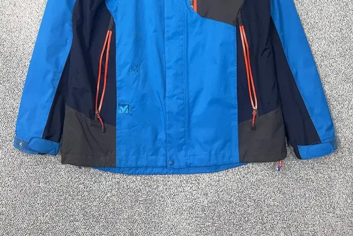 밀레 블루 로고 기능성 바람막이 100 상품이미지4