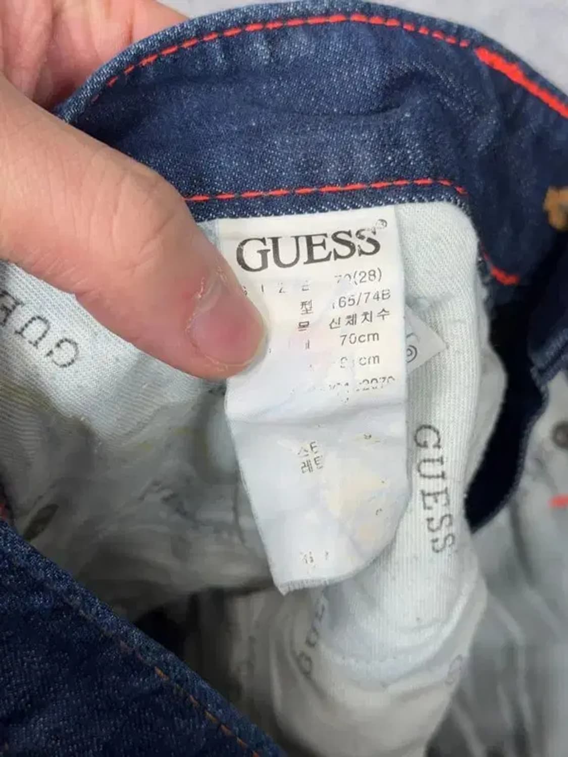 게스 로고 캐주얼 청바지 28 상품이미지7