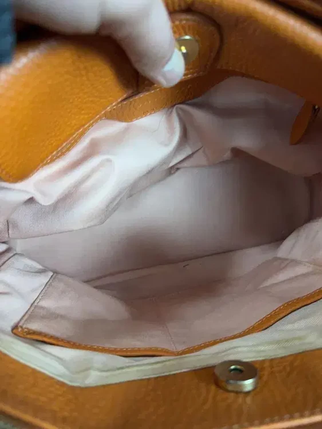 질스튜어트 오렌지 레더 토트백 상품이미지3