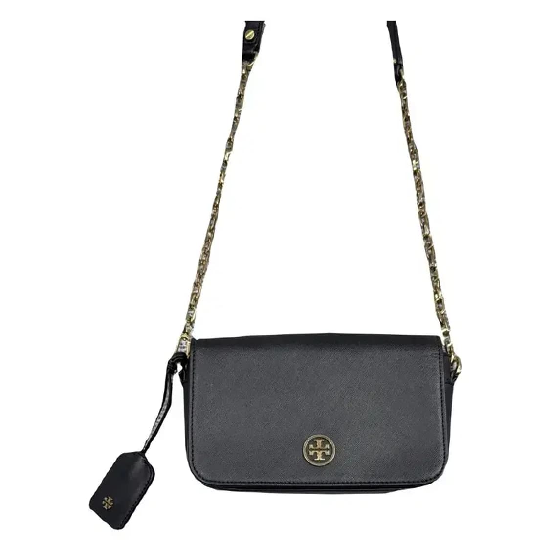 토리버치 블랙 금장 로고 크로스 백 상품이미지1