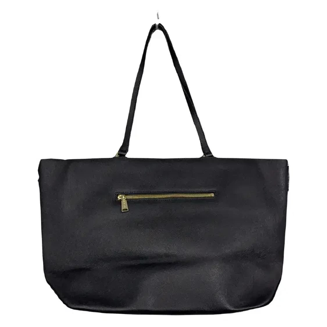 시슬리 블랙 금장 로고 가죽 토트백 상품이미지2