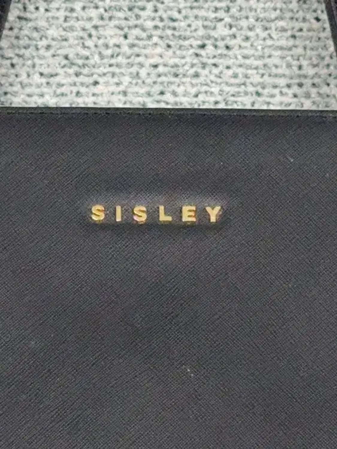 시슬리 블랙 금장 로고 가죽 토트백 상품이미지6