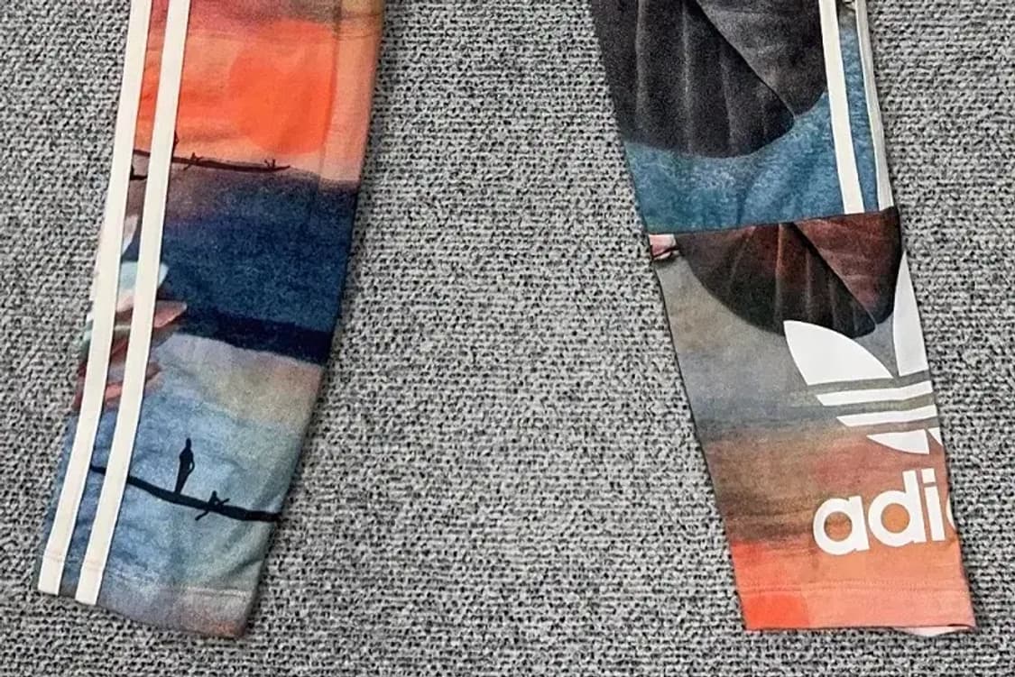 아디다스 플라워 다채색 레깅스 S 상품이미지5