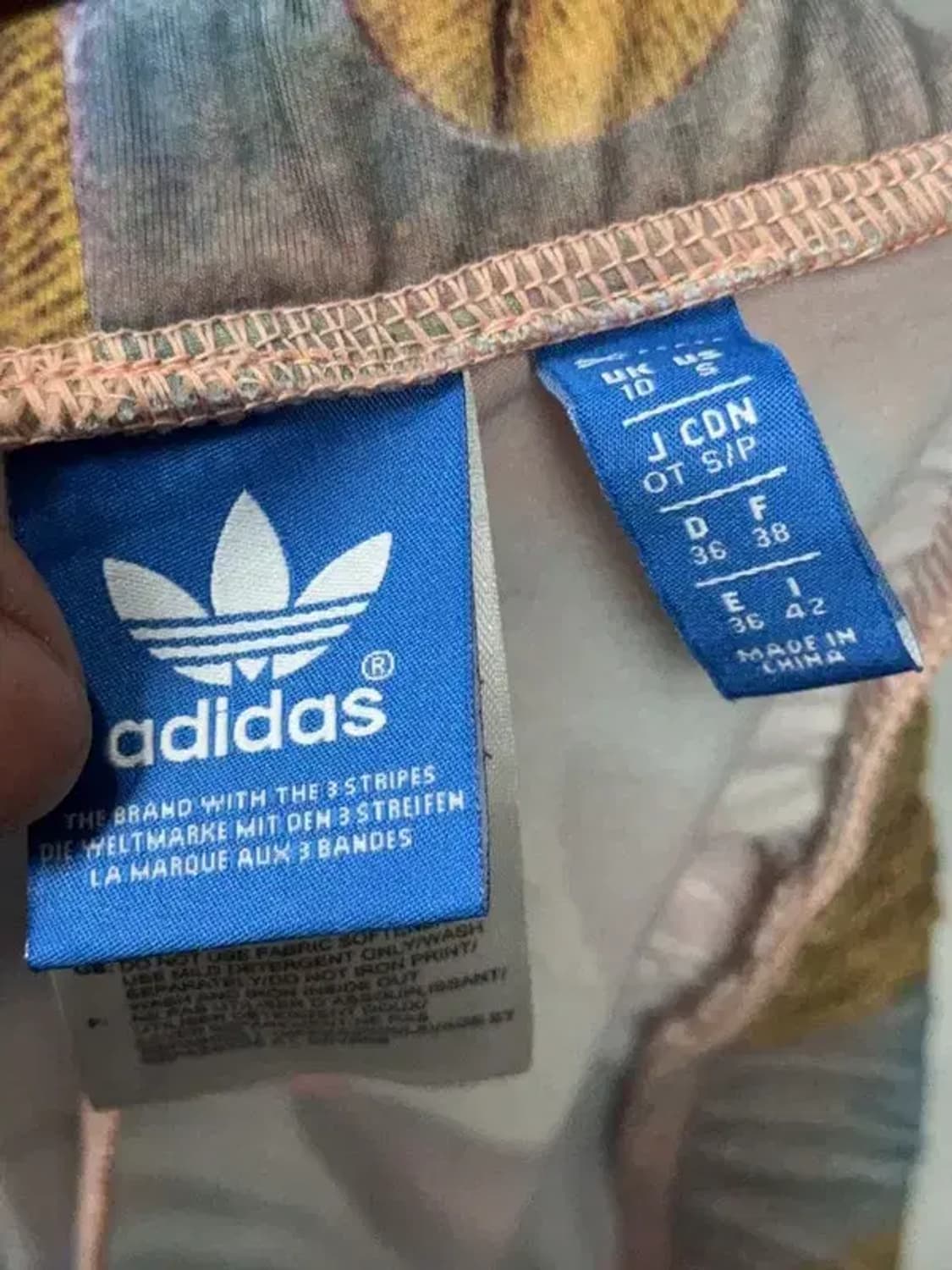 아디다스 플라워 다채색 레깅스 S 상품이미지6