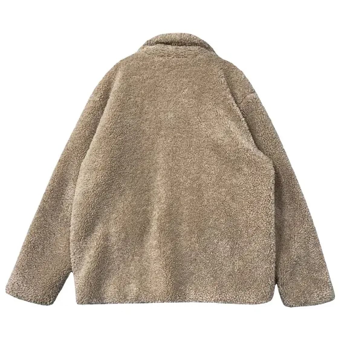 더 니트 컴퍼니 베이지 포켓 뽀글이 자켓 XL 상품이미지2