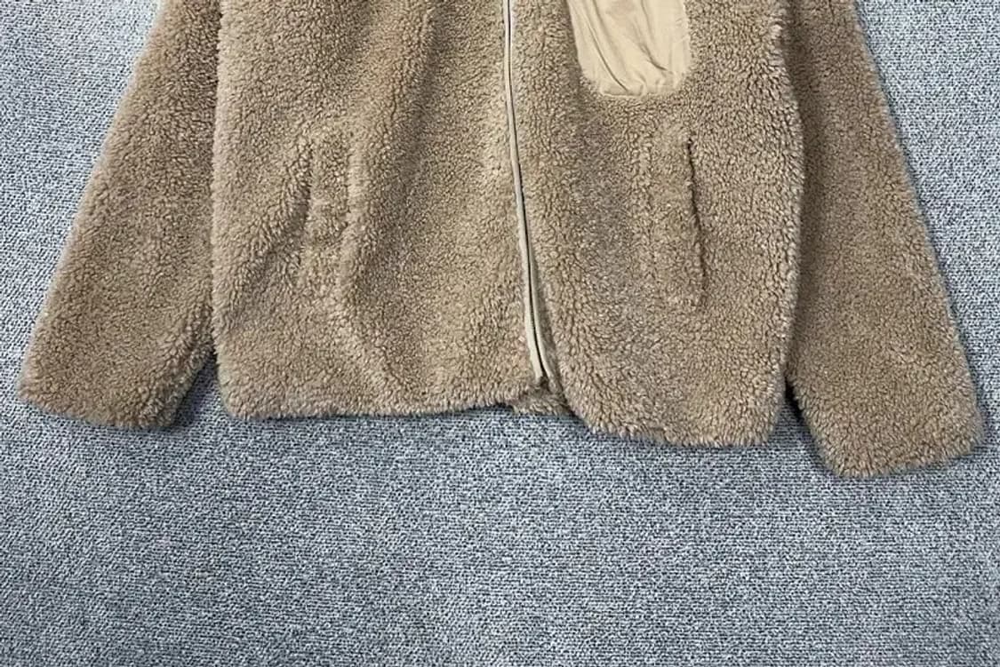 더 니트 컴퍼니 베이지 포켓 뽀글이 자켓 XL 상품이미지4