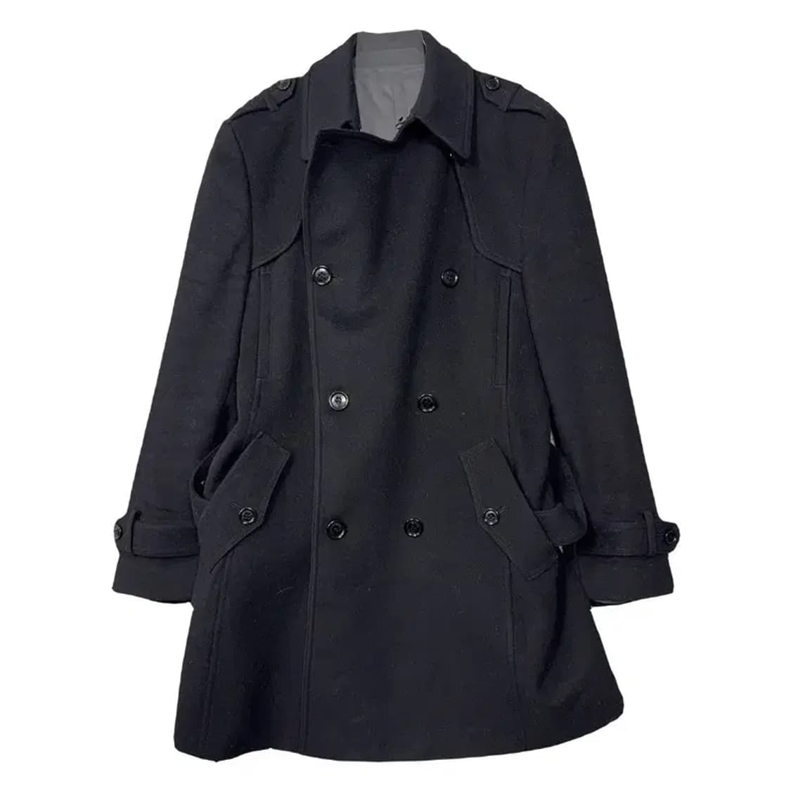 지이크 블랙 울 트렌치 코트 105-180(105) 상품이미지1