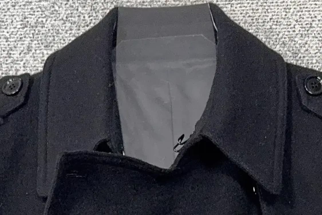 지이크 블랙 울 트렌치 코트 105-180(105) 상품이미지5