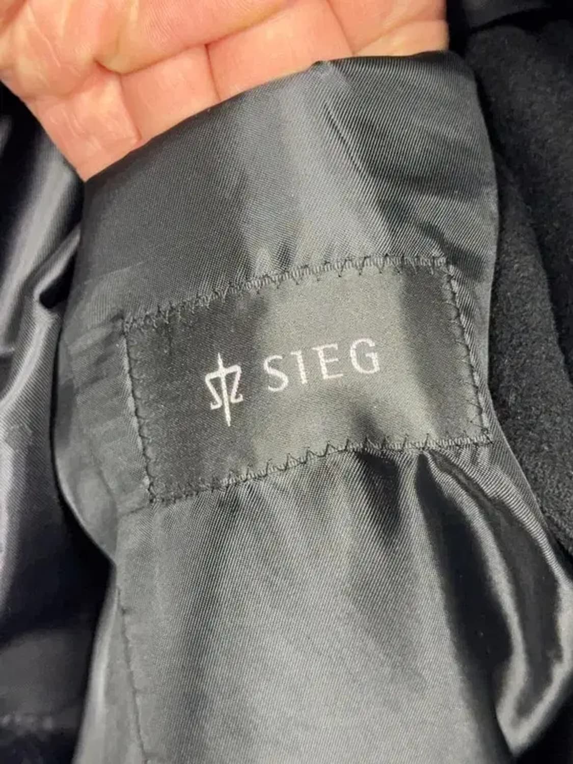 지이크 블랙 울 트렌치 코트 105-180(105) 상품이미지7