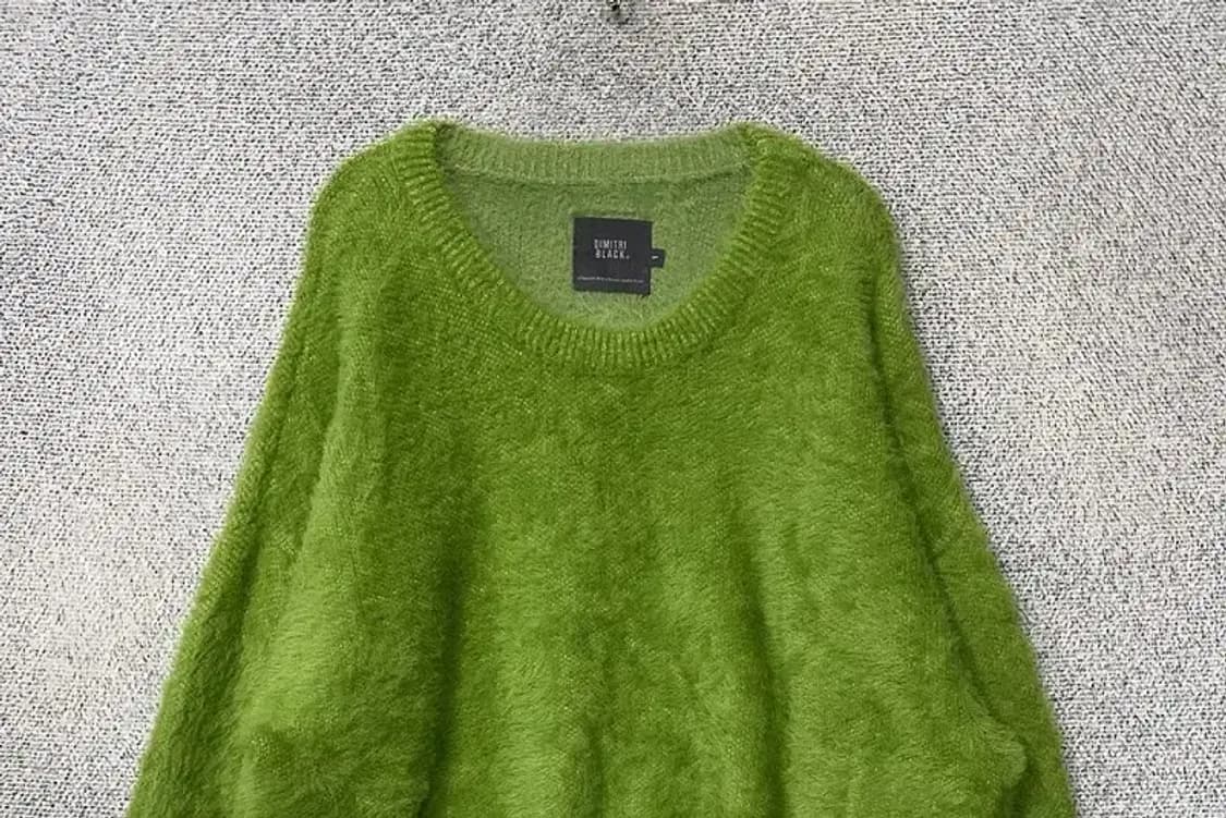 디미트리 블랙 라이트 그린 모헤어 니트 1 상품이미지3