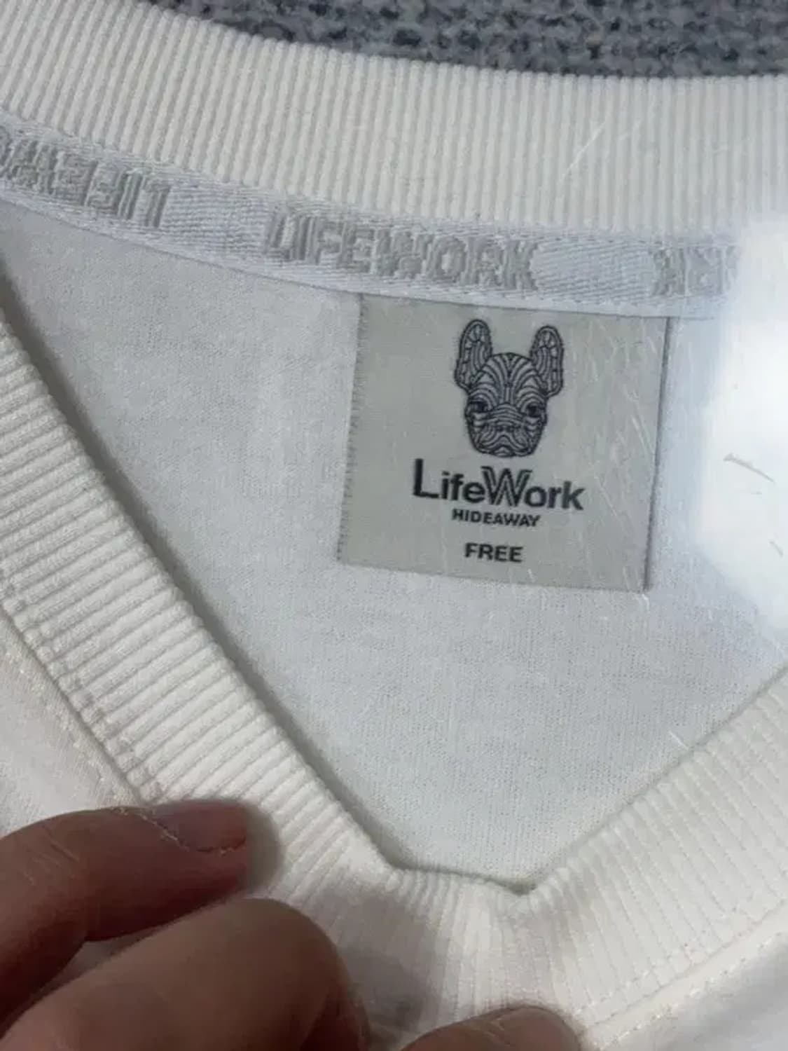 라이프워크 화이트 맨투맨 FREE 상품이미지7